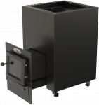 Vilpros Pramone Malkinė pirties krosnelė - VILPRA FLAMO-14-L-V su i&scaron;orine pakura