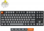 Keychron K8 Max Wireless (K8M-H4) - US i&scaron;dėstymas - Hot-Swappable Super Banana - Juodas (Juoda) Mechaninė Belaidė Žaidimų Klaviatūra