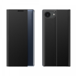 Hurtel New Sleep dėklas Apple iPhone 16e Flip dėklas su Stand - juodos spalvos