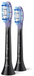 2 dalių &scaron;epetėlių galvučių pakuotė Philips Sonicare Premium Gum Care HX9052/88, juodos spalvos