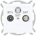 Ospel GPA-G2S/m/00 AS RTV-SAT-SAT antenos lizdas, baltas GPA-G2S/m/00