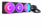 NZXT Kraken Elite 420 RGB procesoriaus &bdquo;viskas viename&ldquo; skysčio au&scaron;intuvas, 14 cm, juodas, 1 vnt.