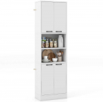Promotions Virtuvės sandėliavimo spintelė, 55,9x30,5x190,5 cm, balta