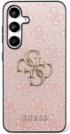 Guess Big 4G Classic Logo dėklas skirtas Samsung Galaxy S25 FE rožinės spalvos