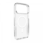 Puro Lite Mag TPU+PC dėklas suderinamas suMagSafe skirtas Apple iPhone 17 Pro Max - Transparent with Baltas Ring