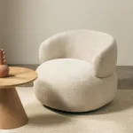 Novanook Sukamasis kėdė, ORIEL, 75x82x85 cm, &scaron;viesiai smėlinė
