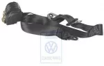 Vag Seat Belt 3 Ta&scaron;kų Satin Juodas Audi A4 A6 2001 2006 Originalus 701857805C01C