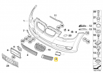 BMW 3 E92 E93 Kairysis Uždarytas Grotas Originalus 51117178991