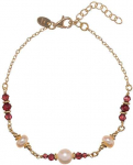 Alisia Gold-plated bracelet with pearls and garnets AL5182.01.029