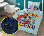 Detexpol Medvilninė tamsoje &scaron;viečianti patalynė Dino1
