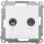 Kontakt Simon GN.ANTEN.R-TV END.MATTE Baltas SIMON55