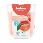 Bolsius Žvakė su kvapu stiklinėje &bdquo;True Scents&ldquo; &Oslash;97x85mm, persikų spalvos