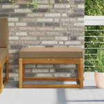 Lauko Sėdimosios Pagalvė Taupe 80 x 40 x 8 cm 100% poliesteris