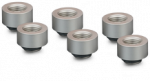 Thermal Grizzly DeltaMate Extender Fitting - MF10, matte nickel, pack of 6