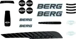 Berg Buddy 2.0 lipdukų rinkinys Cross Juodas