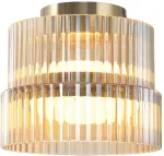 12W LED lubinis &scaron;viestuvas LUXE, žalvario/gintaro sp., 3000K, 4346600