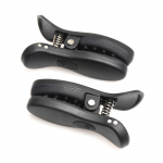XR Brands Dark Grip Vibrating Silicone Clamps Juodas Compact Case