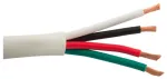 SCP 4 ledad 12/4 kabelis, H D Premium baltas 500 ft /