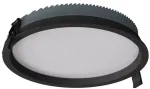 28W LED įleidžiamas &scaron;viestuvas XEVO ROUND, juodas, 3000/4000/6000K