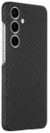 Tactical Aramid pluo&scaron;to telefono dėklas su MagSafe palaikymu skirtas Samsung Galaxy S24 (S921), juodas