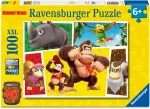 Dėlionė Ravensburger Puzzle 100 XXL Pieces: Nintendo Super Mario Donkey Kong - The Monkeys are loose!