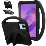 Plan&scaron;etinio kompiuterio dėklas 4kom.pl FunColor, skirtas Lenovo Idea Tab 11, juodas &ndash; apsauginis su stovu, prieiga prie prievadų ir mygtukų