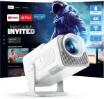 WOLFANG ne&scaron;iojamasis mini projektorius Full HD 1080p, Wi-Fi, Bluetooth, 600 ANSI lm, WP03