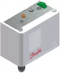 Danfoss KP7B HP slėgio jungiklis su rankiniu atstatymu, flan&scaron;inis