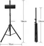 ACM Smiginio taikinio stovas Bullet Hybrid su krep&scaron;iu, 135&ndash;186 cm