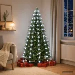 Kalėdų eglutės lemputės 150 LED &Scaron;alta balta 150 cm