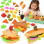 Jokomisiada Set for making 3D sandwiches from wood and felt 27 pieces ZA6248