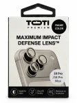 Fotoaparato Objektyvo Apsauga - Toti Premium Objektyvo Apsauga, Skirta iPhone 18 Pro / 18 Pro Max, Skaidri, Juoda