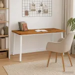 Kvadratinis valgomojo stalas 160 x 90 x 75 cm Natūrali