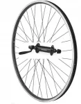 Priekinis 26 colių dviračio ratas kūginis juodas shimano tx 500 v-brake