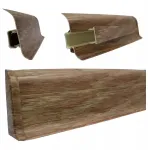 Pvc grindjuostė su guma 60mm 2,5m grindjuostės 22 spalvos