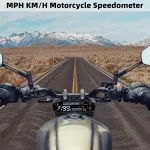 Skaitmeninis motociklo spidometras, 12000 Rpm, universalus