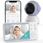 Boifun 2k 5" Belaidė Sukama Elektroninė Auklė Wifi Kamera Vox Lcd Zoom
