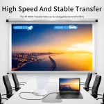 Twozoh hdmi į hdmi kabelis 2 m, 2 vnt., plonas, mink&scaron;tas, itin plonas ir lankstus hdmi kabelis, palaiko 3d/4k ir 60 hz/2160p/1080p