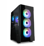 Kompiuterio korpusas Zalman i3 Neo Tg Midi Tower Atx, juodas korpusas su langu