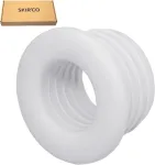 Skir'co 5 vnt. baltos 40 x 25 mm guminės movos drenažo vamzdžiui, guminė jungtis, vamzdžio adapteris, guminis reduktorius