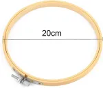 Zasiene rinkinys, 6 vnt., siuvinėjimo lankeliai, 20 cm, kryželiu siuvinėjimo rėmelis, bambukiniai lankeliai, siuvinėjimo lankelio žiedas siuvimui, rankdarbiams, siuvinėjimo reikmenys