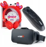Webski Vr 3d 360 laipsnių akiniai + Bluetooth pultelis