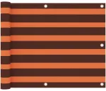 Balkono pertvara, oranžinė ir ruda, 75x300cm, oksfordo audinys