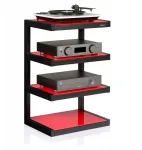 TV staliukas Norstone Esse Hifi staliukas Rtv Hi-fi Audio 570 x 860 x 400 mm juodas/raudonas