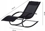 Sodo gultas supamasis krėslas sofa nulinės gravitacijos atlo&scaron;as galvai juodas multigarden