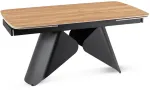 Mebel Elite I&scaron;skleidžiamas stalas su keraminiu stalvir&scaron;iu, 160&ndash;240 cm, aukso ąžuolo / juodas