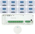 &bdquo;Wi-Fi&ldquo; automatizavimo rinkinys PNI CT28 Pro 8 grindiniam &scaron;ildymui, &bdquo;Tuya Smart&ldquo; mobilioji programėlė, komplekte yra 8 valdymo blokai ir interneto &scaron;liuzas