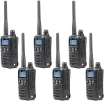 6 ne&scaron;iojamų radijo stotelių rinkinys PNI DMR R45, skaitmeninis ir analoginis, 446MHz, 16 skaitmeninių kanalų ir 99 analoginiai kanalai, balso įra&scaron;ymo funkcija, 2000mAh Li-Ion baterija