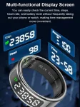 Findtime i&scaron;manusis žiedas su ekranu led ekranas i&scaron;manusis žiedas vyrams moterims android ios žingsniamatis &scaron;irdies ritmo monitorius spo2 fitneso sekimo žiedas miego aktyvumo sekiklis ip68 tik tok slinkties žiedas