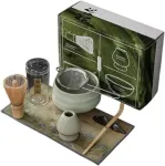 Rinkinys matcha arbatos ceremonijai: dubuo, &scaron;luotelė ir priedai